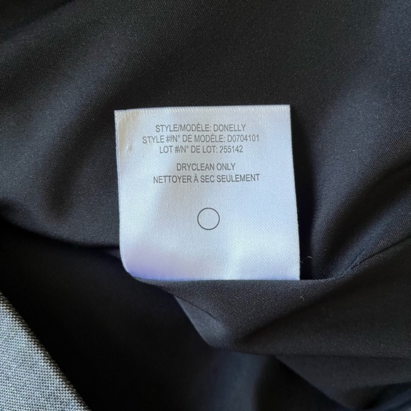 Theory Jacket Women’s 0 Gray Wool Blazer Donelly Jacket with Black Rib Trim - Picture 6 of 8